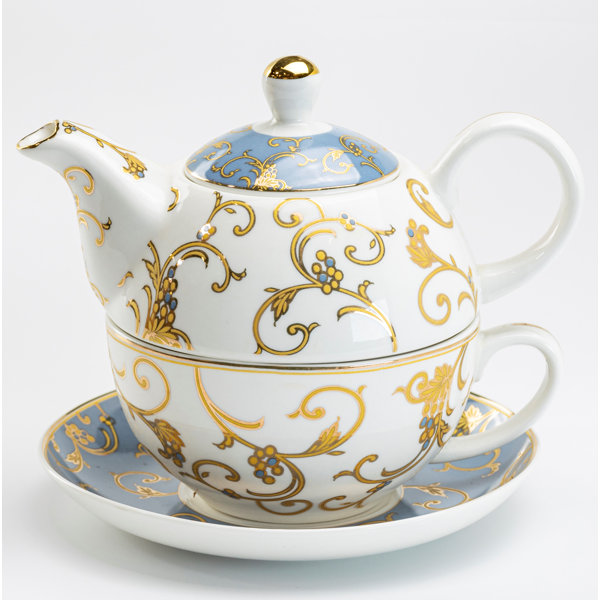 House of Hampton® Dayson 3 Piece Porcelain Tea Set Wayfair Canada